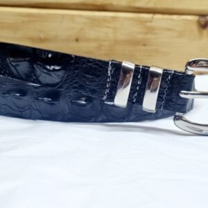 Genuine crocodile lads belt Gold or chrome buckle